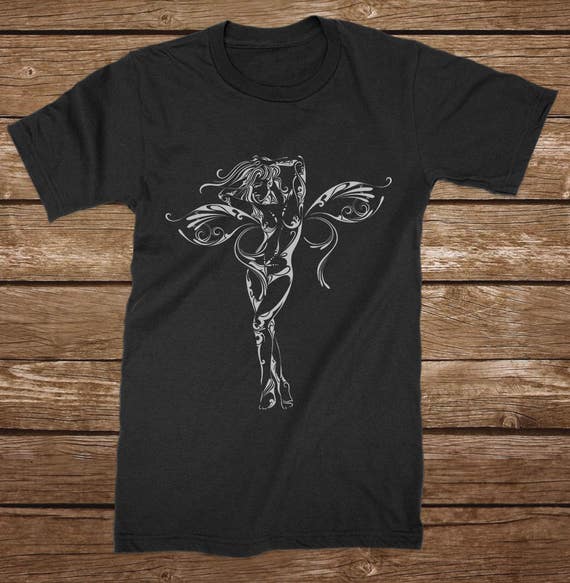 nude butterfly shirt