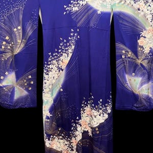 Vintage Silk Furisode Kimono #49