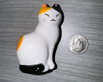Ceramic Cat Flower Holder from Japan