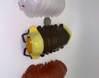 Plastic Pill Bug Roly Poly Insect Potato Bug Isopod KEYCHAIN