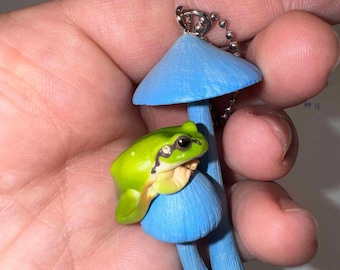 Frog on Mushroom Gachapon Figures from Japan