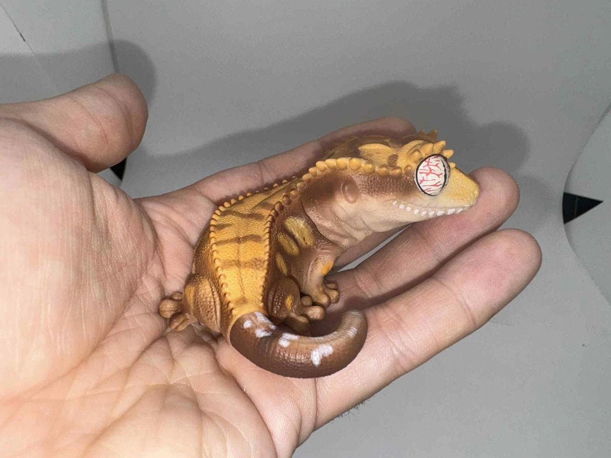 Chubby Baby Gecko Figures: Crested and Leopard Gecko From Japan - Etsy