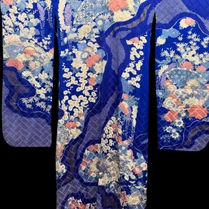 Vintage Silk Furisode Kimono #28