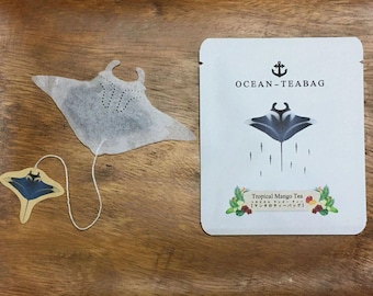 Manta Ray Tropical Mango Tea Bag - Ocean Teabag