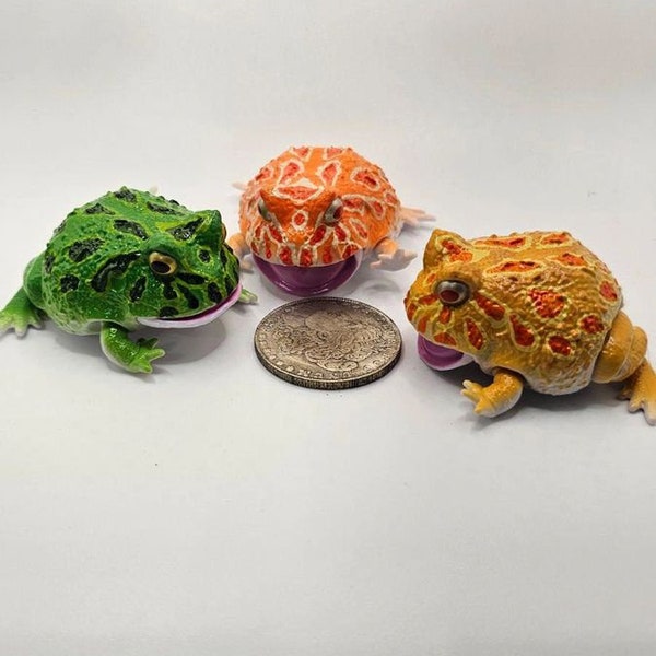 Pacman Frog Gachapon Figures