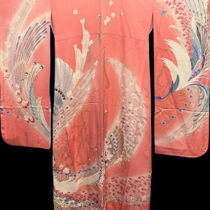 Vintage Silk Furisode Kimono #24