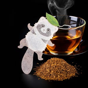 Pompokodanuki Raccon Dog Hojicha Tea Bag - Ocean Teabag