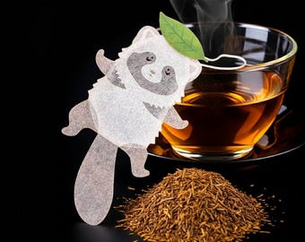 Pompokodanuki Raccon Dog Hojicha Tea Bag - Ocean Teabag