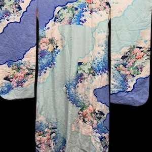 Vintage Silk Furisode Kimono #37