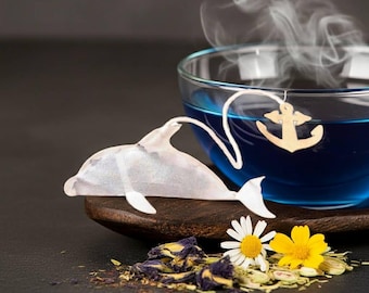 Dolphin Blue Mallow Tea Bag - Ocean Teabag