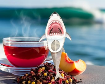 Attacking Shark Rosehip Hibiscus Tea Bags - Ocean Teabag