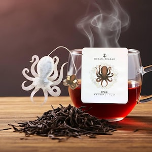 Octopus Red Keemon Tea Bag - Ocean Teabag