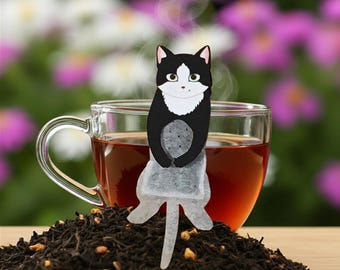 Hachiware Cat Black Tea Bag - Ocean Teabag