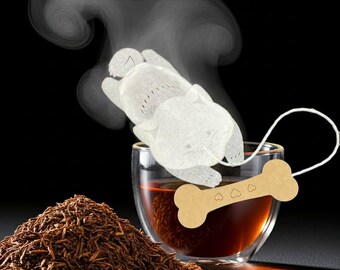 Shiba Inu Hojicha Tea Bag - Ocean Teabag