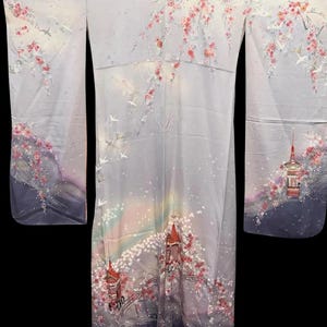 Vintage Silk Furisode Kimono #21