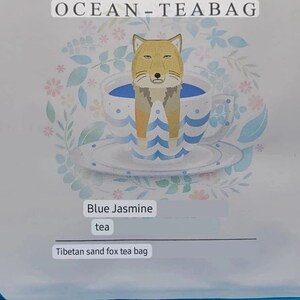 Tibetan Sand Fox Blue Jasmine Tea Bag Ocean Teabag - Etsy