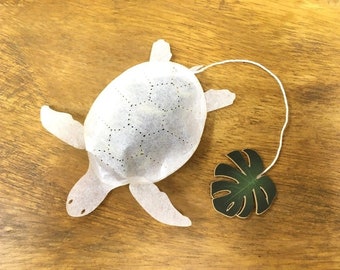 Sea Turtle Tea Bag Butterfly Pea Jasmine Tea Bag - Ocean Teabag