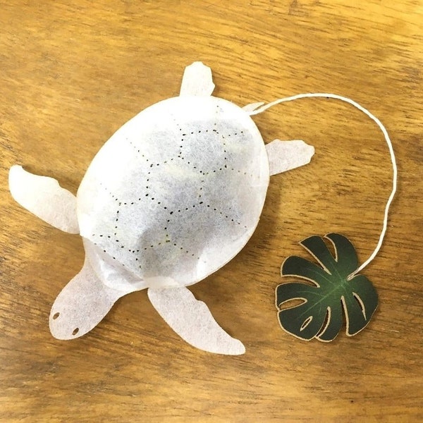 Sea Turtle Tea Bag Butterfly Pea Jasmine Tea Bag - Ocean Teabag