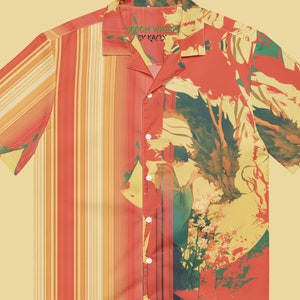 Dragon Hawaiian Shirt Oversized Japanese Button Down Shirt Anime Button Up Shirt Plus Size Unisex Aloha Shirt
