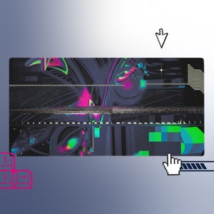 Vaporwave Gaming Mouse Pad, Desk Mat Aesthetic, Gaming Gift