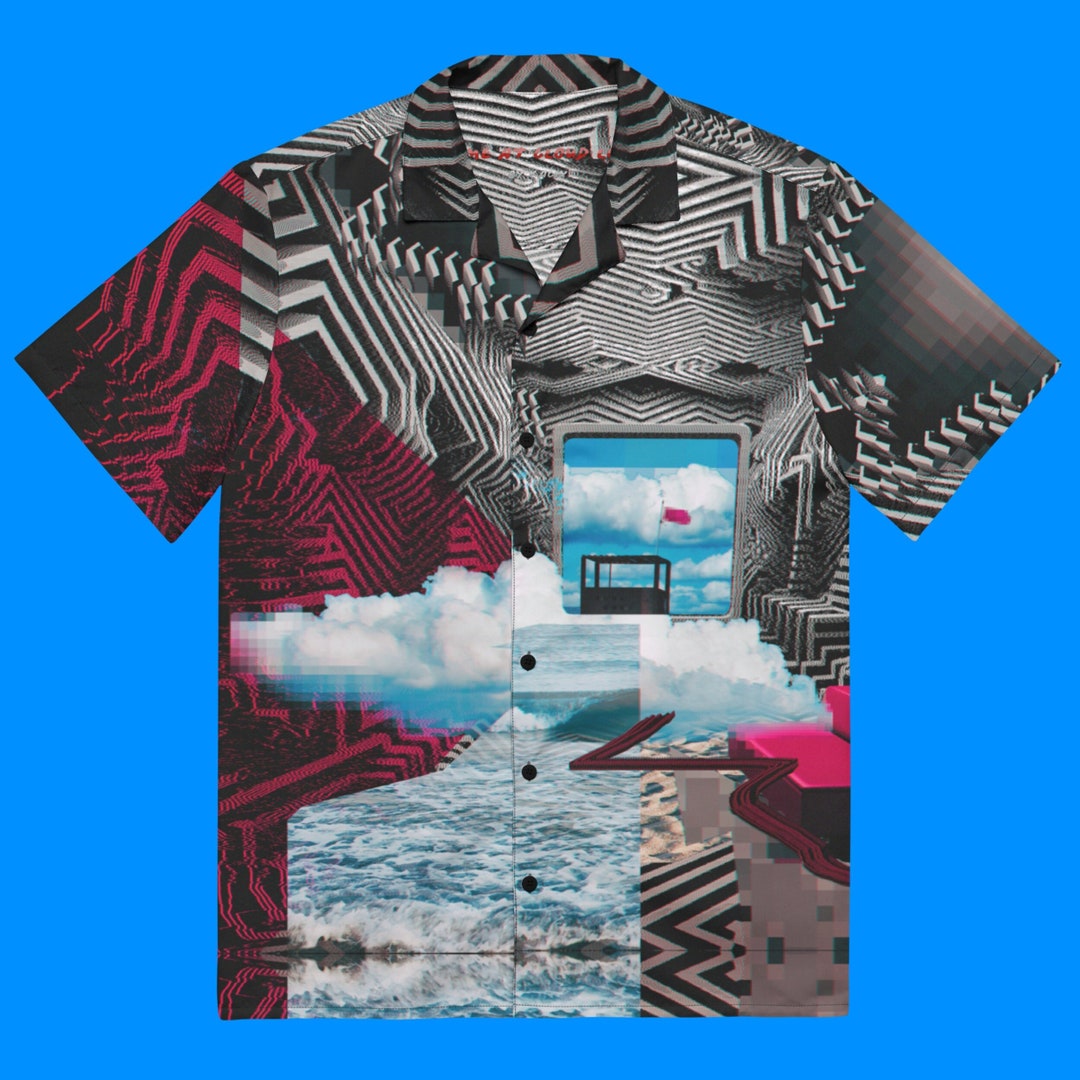 Abstract Wavy Psychedelic Women's Golf Shirts