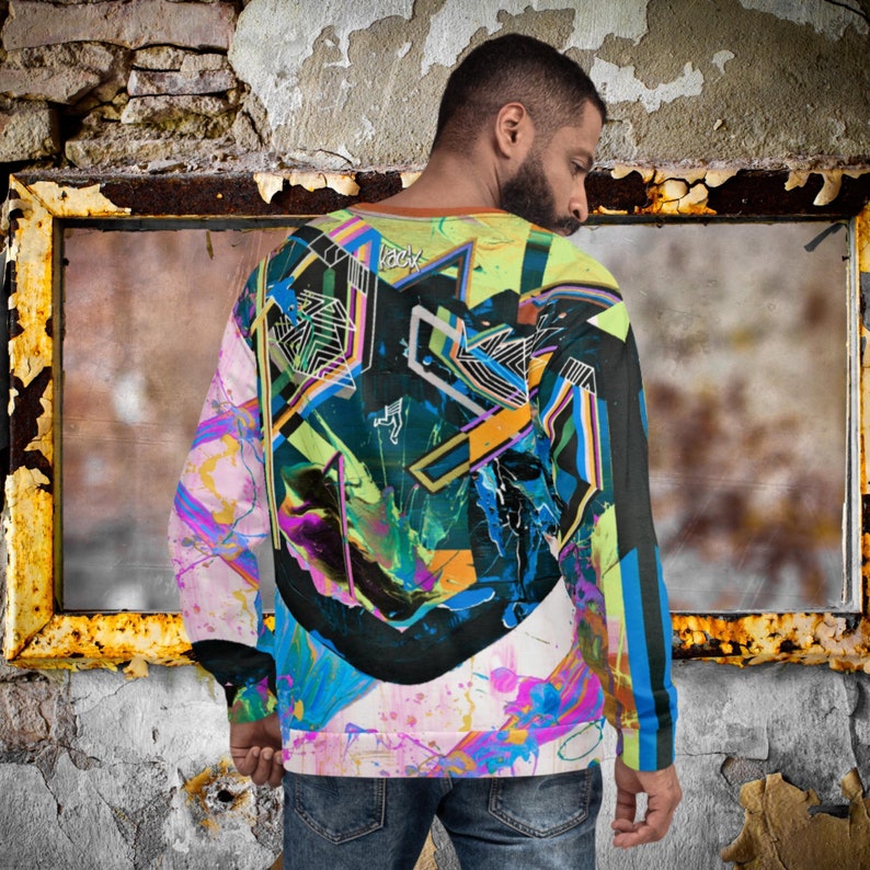 Trendy Sweatshirt Urban Streetwear Shirt All Over Print Art - Etsy