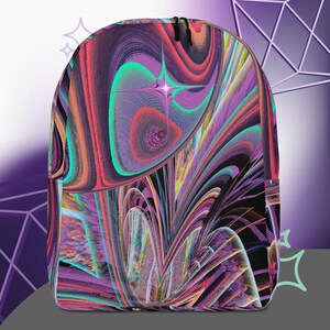 Psychedelic Sci Fi Art Space Backpack Gift for Him, All Over Print ...