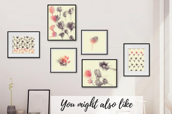 Black And White Gallery Wall Printables Bundle Succulent Etsy