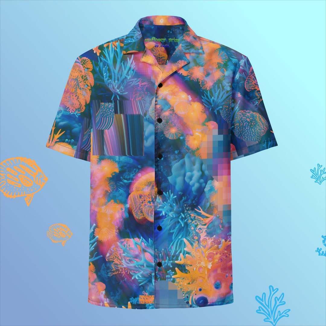 Camicia Hawaiana Anni '80 Per Donna, Manica Corta, Stampa Paisley, Nero, Taglia M, Per Feste A Tema
