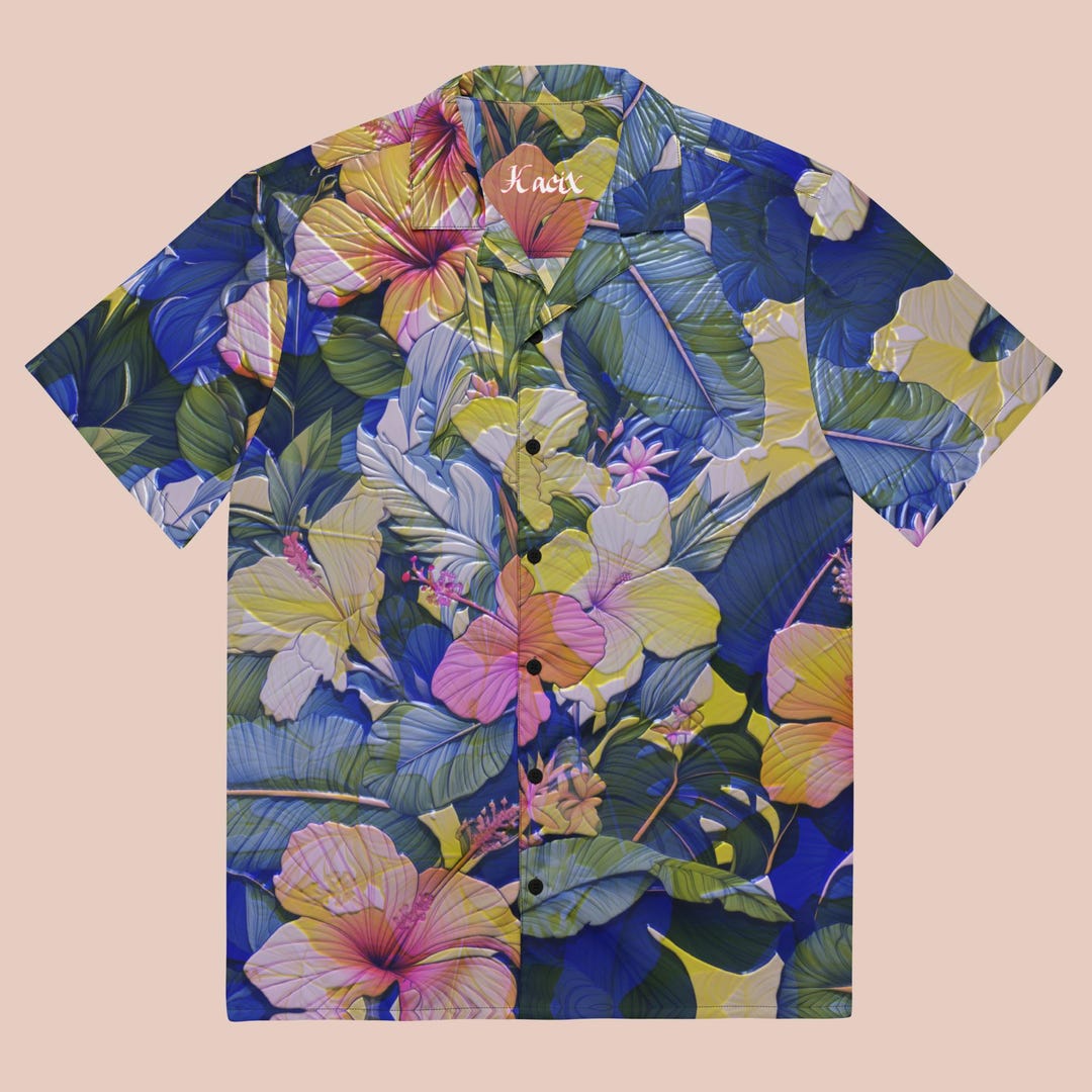 Cerise Long Shirt - Tropical