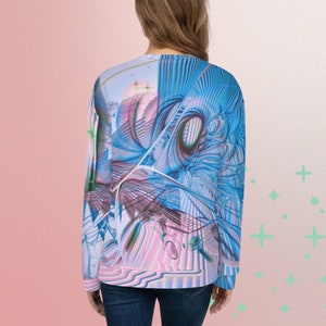 Abstract Trippy Paint Women's Sweatshirt