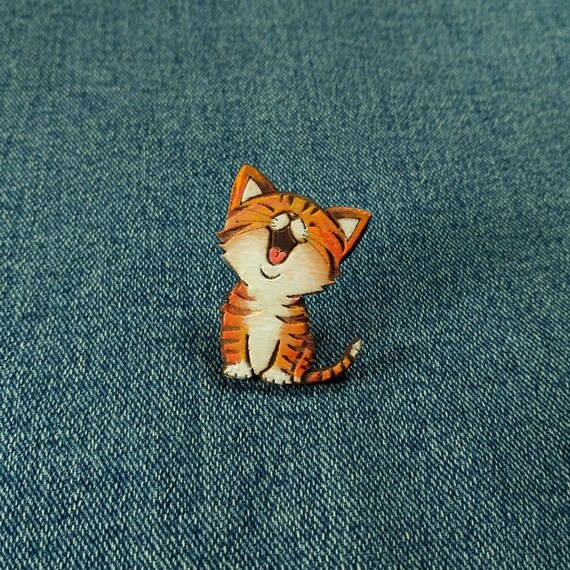 Epingle De Chat Orange Broche Brune Mignonne De Chat Etsy Epingle De Chat Orange Broche Brune Mignonne De Chat Etsy