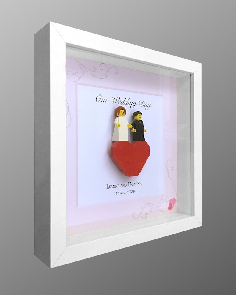 Personalised Lego wedding or anniversary picture frame Etsy
