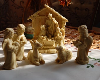 Escena de la natividad, Natividad, Nacimiento de Navidad, Nacimiento de cera de abejas, Juego de natividad, Nacimiento católico