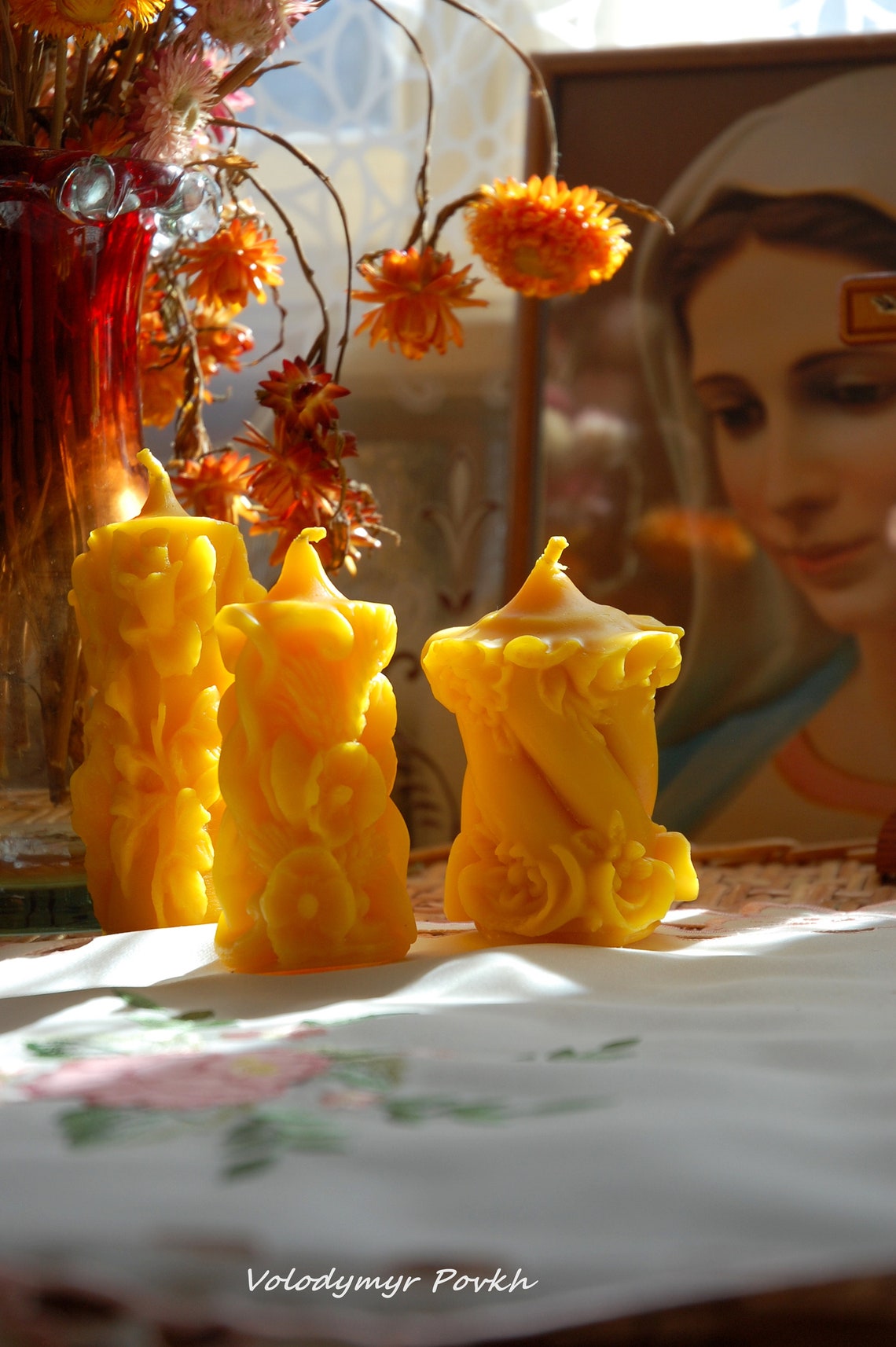Candles for gifts gift candles beeswax candles catholic Etsy