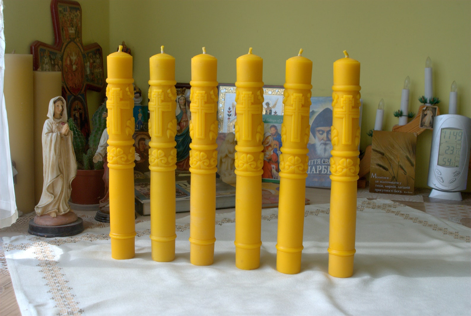 Beeswax Pillars, Candles Pillars,beeswax Candles, Altar Candles