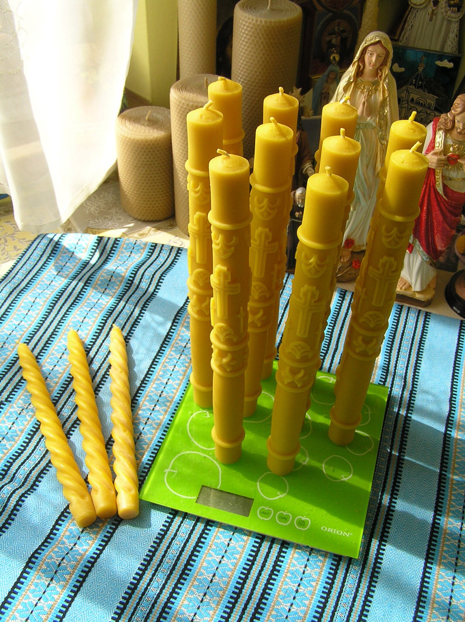 Wedding Candles, Baptismal Candles, Christening Candles, Beeswax