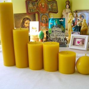 Pillar candles | Beeswax candles | Pure beeswax candles | Wax pillar candles | Candles pillars | Emergency candles | Decor candles