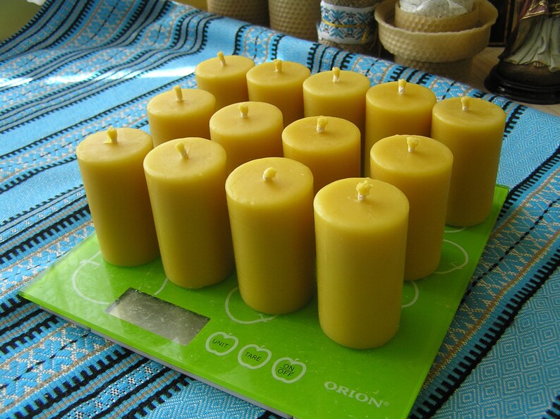 Votive Candles Candles Votives Beeswax Votive Candle 24 Etsy UK