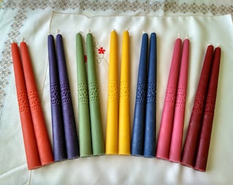 taper candles, dining candles, taper beeswax candles, candles tapers, beeswax tapers, red candles, pink candles, blue candles,purple candles