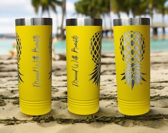 Married With Benefits Swinger Lifestyle Tumbler Upside Down Pineapple