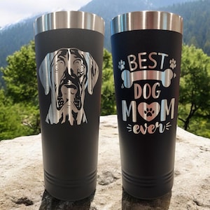 Great Dane Laser Engraved Tumbler