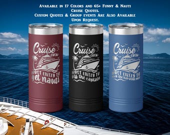 Personalized Cruise Ship Tumbler: Family Vacation, Girls Trip