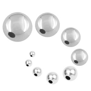 925 Sterling Silver Round Spacer Beads – Jewellery Making Essentials
