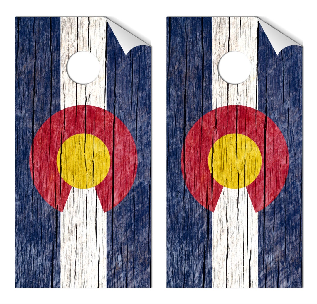 Rustic Plank Colorado Flag Wraps - Etsy