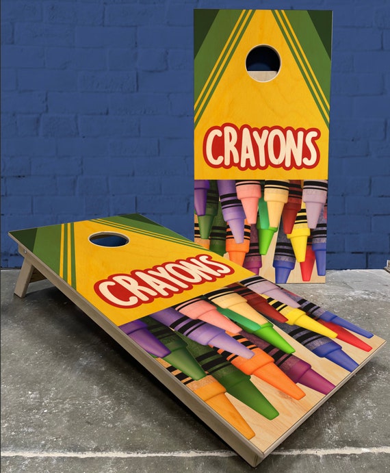 Crayon Cornhole Boards
