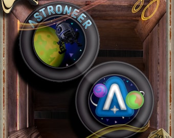 Astroneer Circle 3x3 Vinyl Sticker