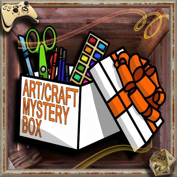 Art Supplies Mystery Box Etsy