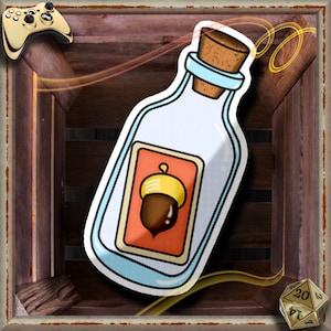 Message in a Bottle Transparent Vinyl Sticker - Scratch resistant, weatherproof, and waterproof