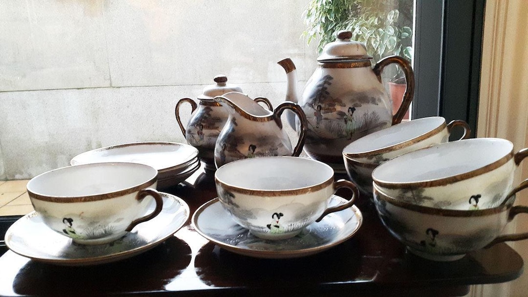 Antique Coffee Set, Fine Japanese Porcelain, 19th Century - Etsy